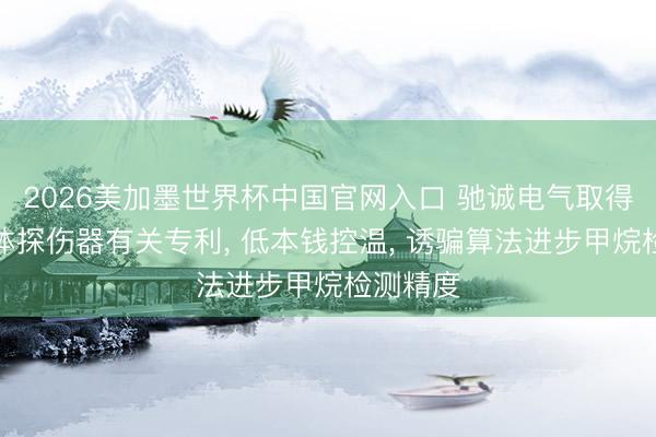 2026美加墨世界杯中国官网入口 驰诚电气取得激光气体探伤器有关专利， 低本钱控温， 诱骗算法进步甲烷检测精度