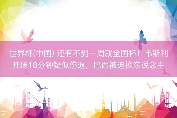 世界杯(中国) 还有不到一周就全国杯！韦斯利开场18分钟疑似伤退，巴西被迫换东说念主