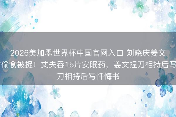 2026美加墨世界杯中国官网入口 刘晓庆姜文37年前偷食被捉！丈夫吞15片安眠药，姜文捏刀相持后写忏悔书