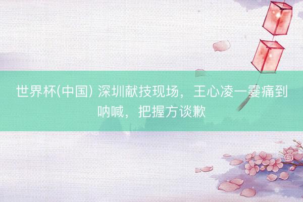 世界杯(中国) 深圳献技现场,王心凌一霎痛到呐喊,把握方谈歉